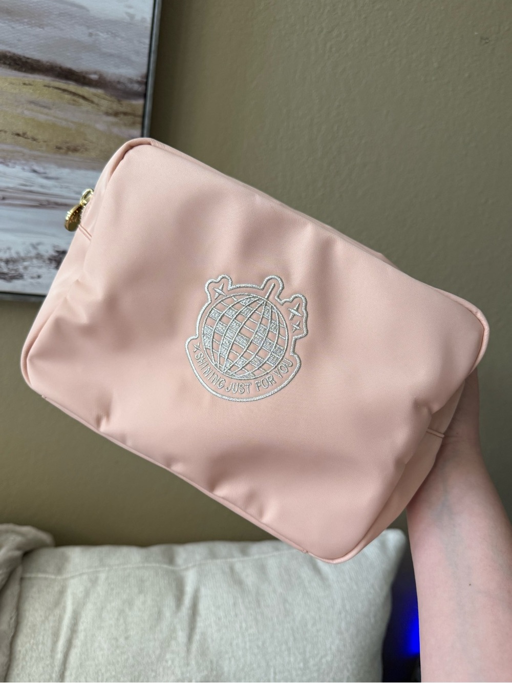 Stoney Clover Lane Taylor Swift embroidered large pouch